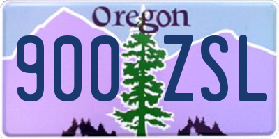 OR license plate 900ZSL