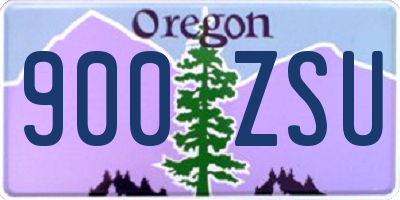 OR license plate 900ZSU