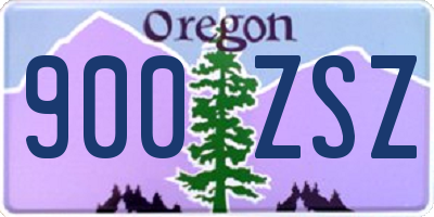 OR license plate 900ZSZ