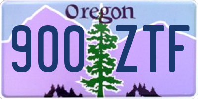 OR license plate 900ZTF
