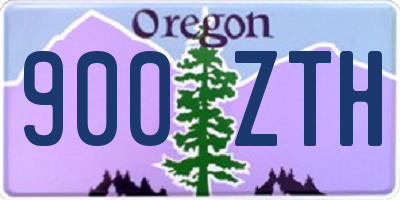 OR license plate 900ZTH