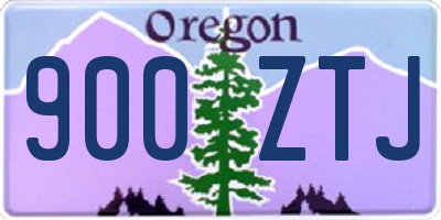 OR license plate 900ZTJ