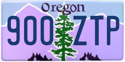 OR license plate 900ZTP
