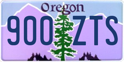 OR license plate 900ZTS