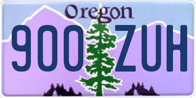 OR license plate 900ZUH