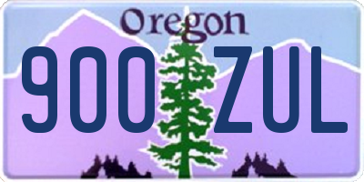 OR license plate 900ZUL