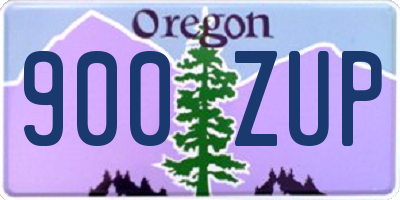 OR license plate 900ZUP