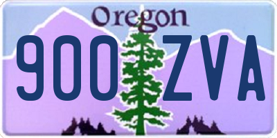 OR license plate 900ZVA