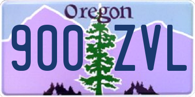 OR license plate 900ZVL