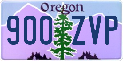 OR license plate 900ZVP
