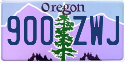 OR license plate 900ZWJ