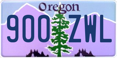 OR license plate 900ZWL