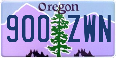 OR license plate 900ZWN