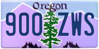 OR license plate 900ZWS
