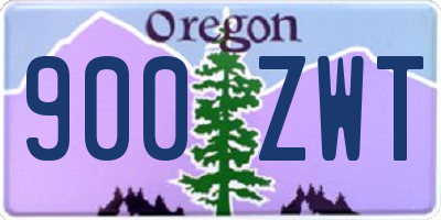 OR license plate 900ZWT