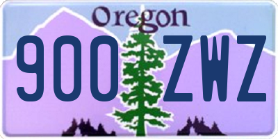 OR license plate 900ZWZ