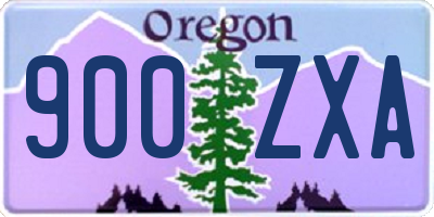 OR license plate 900ZXA