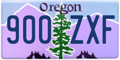 OR license plate 900ZXF