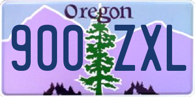 OR license plate 900ZXL