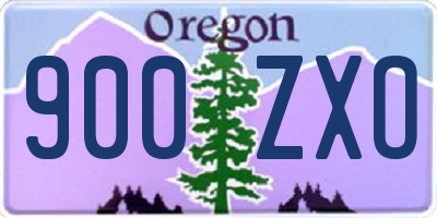 OR license plate 900ZXO