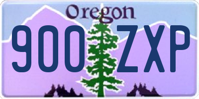 OR license plate 900ZXP