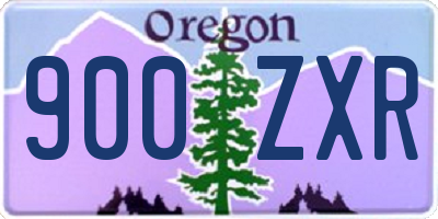 OR license plate 900ZXR