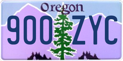 OR license plate 900ZYC