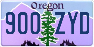 OR license plate 900ZYD