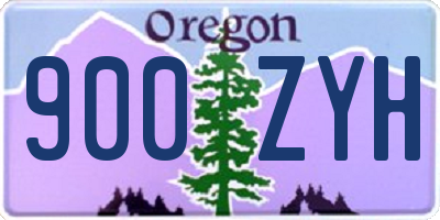 OR license plate 900ZYH