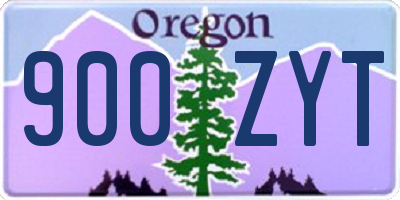 OR license plate 900ZYT