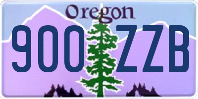 OR license plate 900ZZB