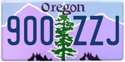 OR license plate 900ZZJ