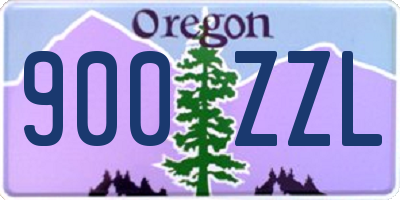OR license plate 900ZZL