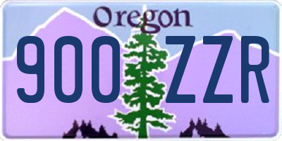 OR license plate 900ZZR
