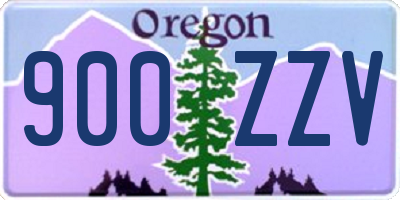 OR license plate 900ZZV