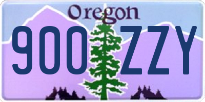 OR license plate 900ZZY