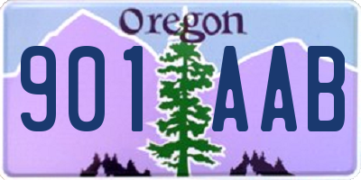 OR license plate 901AAB