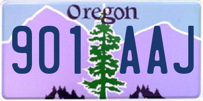 OR license plate 901AAJ