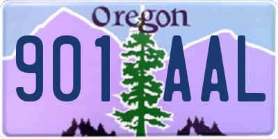 OR license plate 901AAL