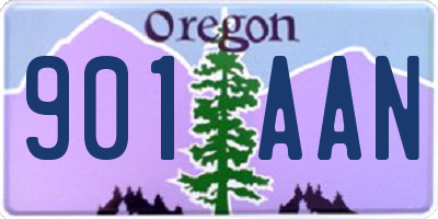 OR license plate 901AAN