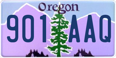 OR license plate 901AAQ