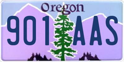 OR license plate 901AAS