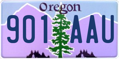 OR license plate 901AAU