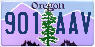 OR license plate 901AAV