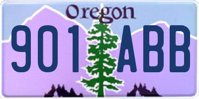OR license plate 901ABB