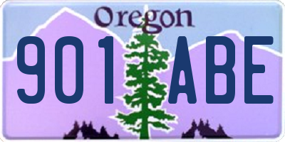 OR license plate 901ABE