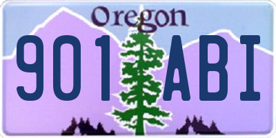OR license plate 901ABI
