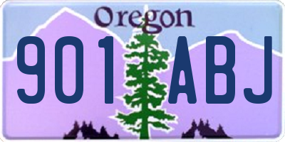 OR license plate 901ABJ