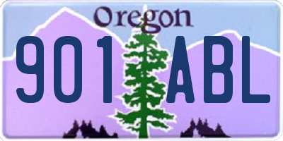 OR license plate 901ABL