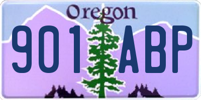 OR license plate 901ABP